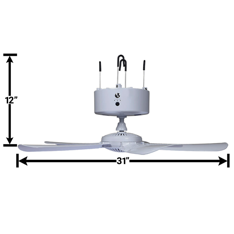 Load image into Gallery viewer, Canopy Breeze© Rechargeable Canopy Fan—Team Colors