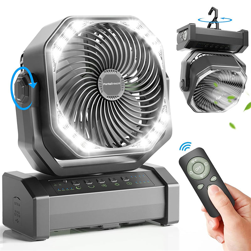 Load image into Gallery viewer, NEW! PortaBreeze D12 Rechargeable Camping Fan