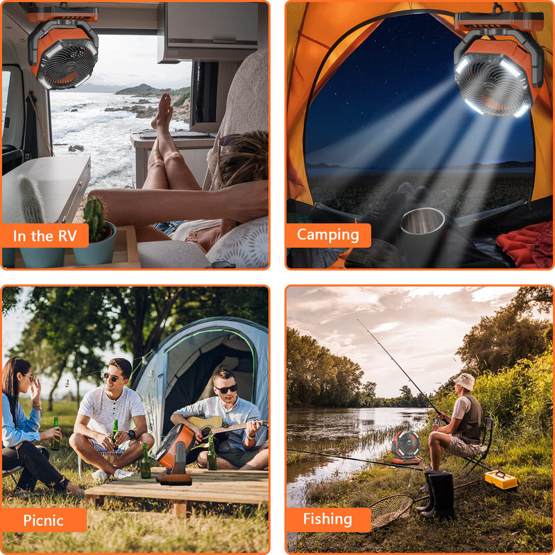 Load image into Gallery viewer, NEW! Porta Breeze D13 Rechargeable Camping Fan