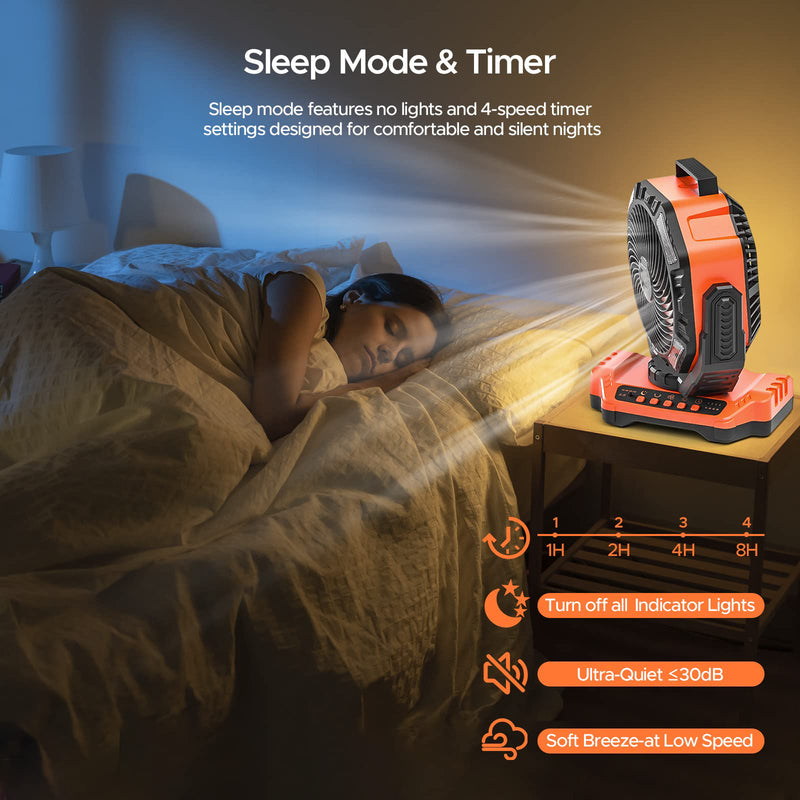 Load image into Gallery viewer, NEW! Porta Breeze D13 Rechargeable Camping Fan