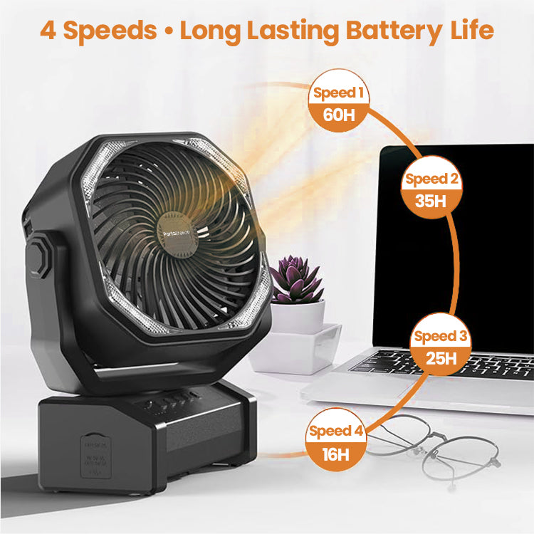 Load image into Gallery viewer, NEW! PortaBreeze D12 Rechargeable Camping Fan