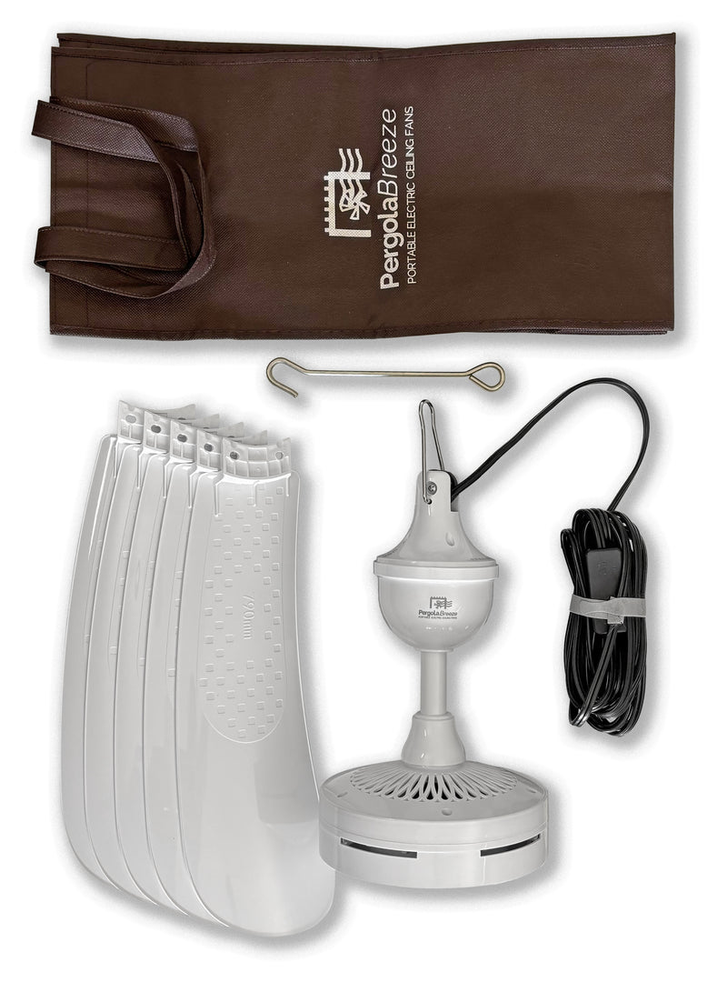 Load image into Gallery viewer, NEW! Pergola Breeze Portable Electric Ceiling Fan