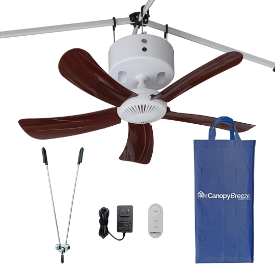 NEW! Canopy Breeze© Rechargeable Canopy Fan 4-hr Run Time