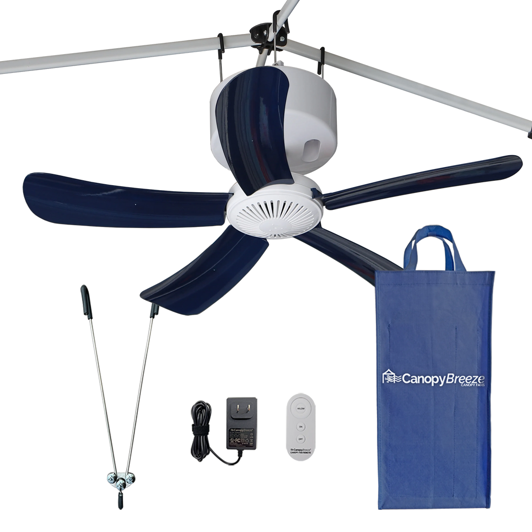 NEW! Canopy Breeze© Rechargeable Canopy Fan 4-hr Run Time
