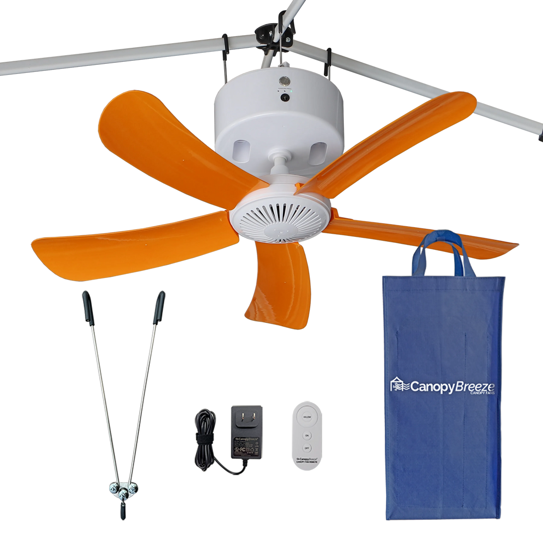 NEW! Canopy Breeze© Rechargeable Canopy Fan 4-hr Run Time