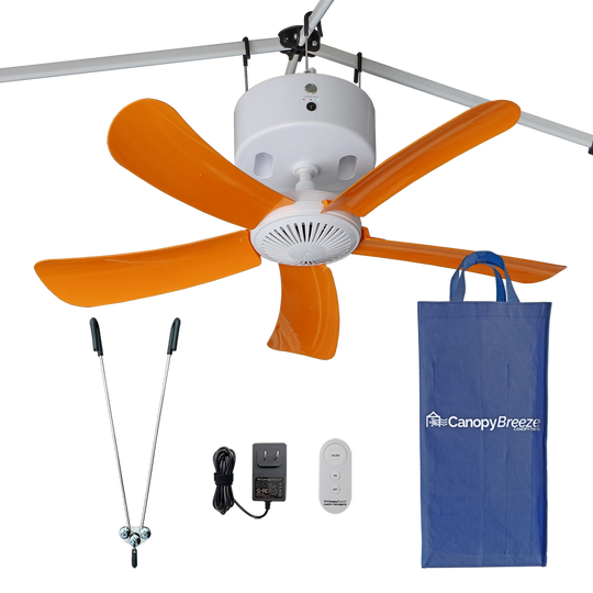 NEW! Canopy Breeze© Rechargeable Canopy Fan 4-hr Run Time
