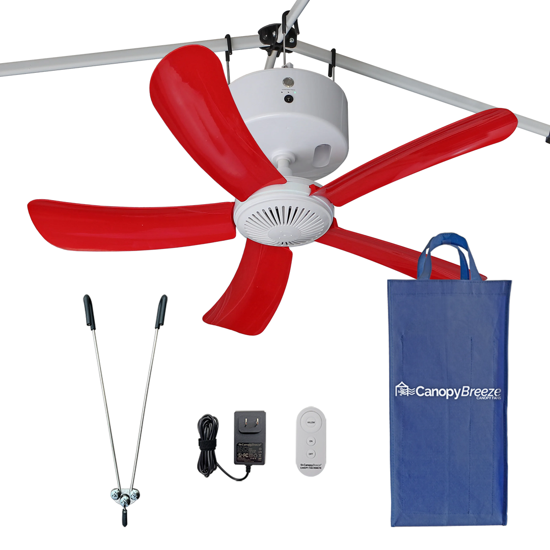 NEW! Canopy Breeze© Rechargeable Canopy Fan 4-hr Run Time