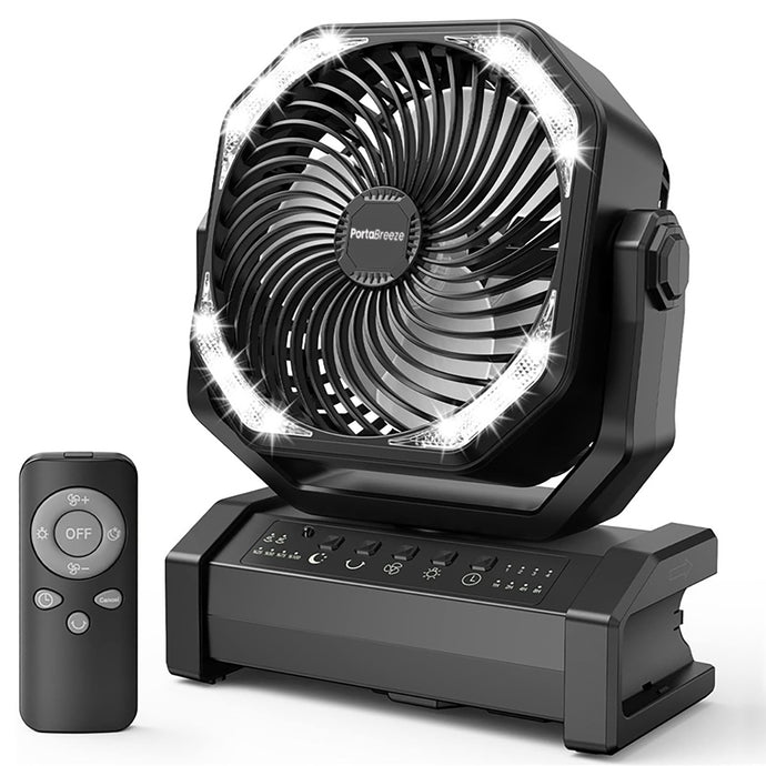 NEW!  PortaBreeze D12 Rechargeable Camping Fan