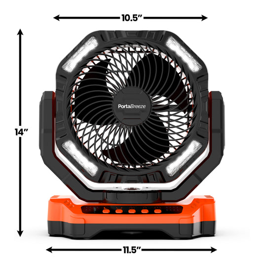 NEW!  Porta Breeze D13 Rechargeable Camping Fan