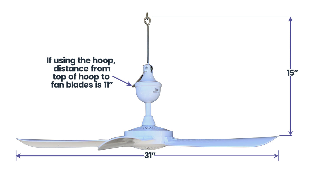 Pergola Breeze Portable Plug-in Overhead Fan