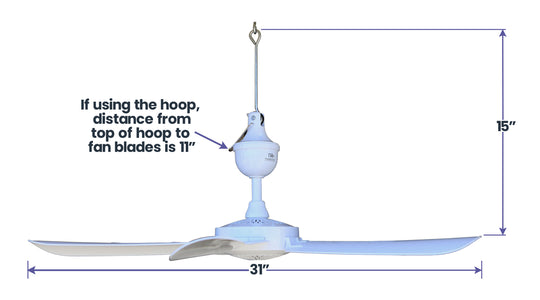 Pergola Breeze Portable Plug-in Overhead Fan