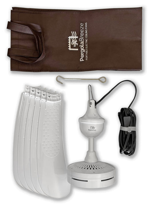 NEW!  Pergola Breeze Portable Electric Ceiling Fan