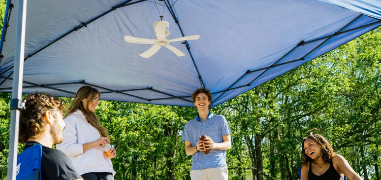 Canopy Breeze Portable, Rechargeable Ceiling Fans.